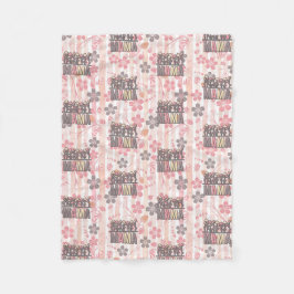 Floral Boho Mama Fleecedecke