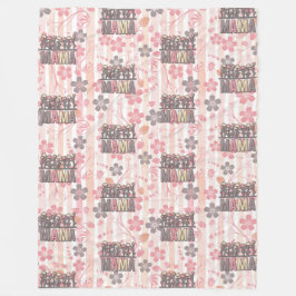 Floral Boho Mama Fleecedecke