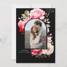 Floral Boho Save the Date Einladung