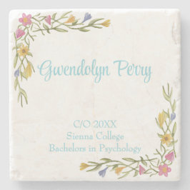 Floral Boho Uni-Abschluß Party Steinuntersetzer