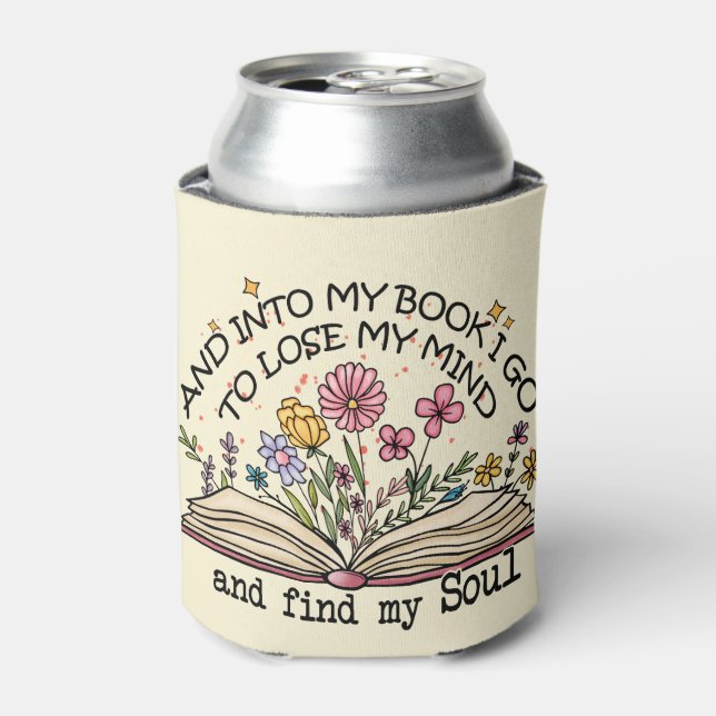 Floral Book Lover Dosenkühler (Kanne Vorderseite)