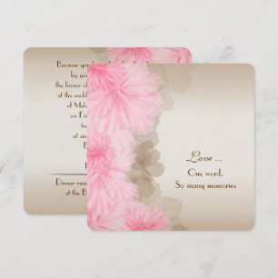 Floral Border Vow Renewal Einladung
