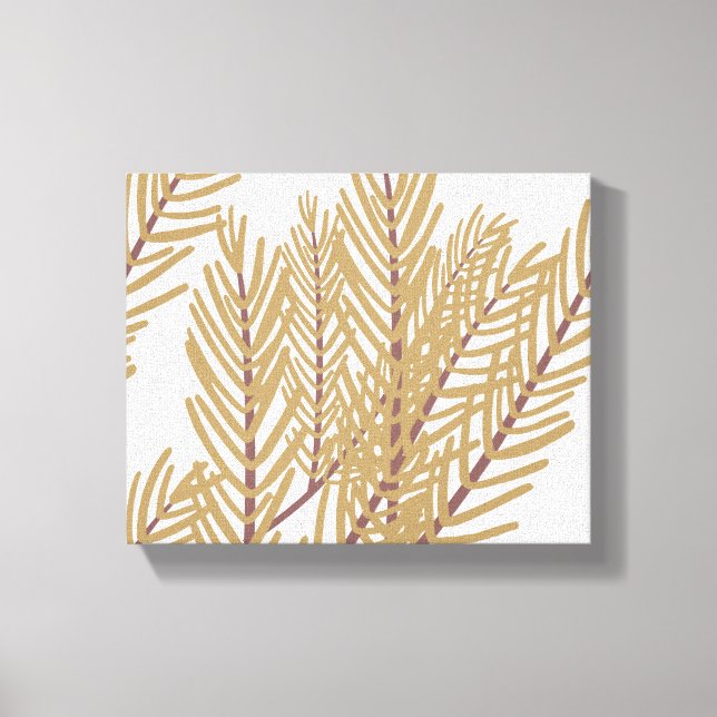 Floral Botanic Illustré Natur Stretched Leinwand (Vorderseite)