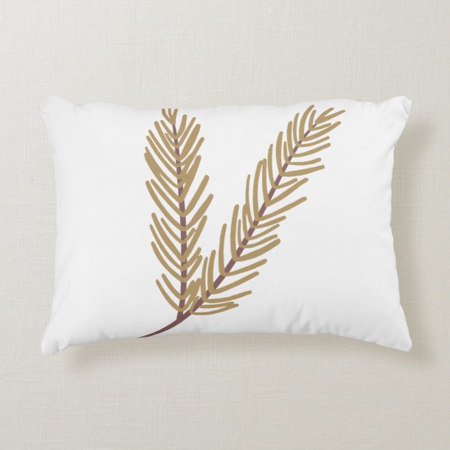 Floral Botanic Illustré Nature Throw Kissen (Vorderseite)