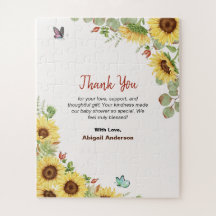 Floral Botanical Baby Dusche Vielen Dank Flachkart