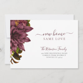 Floral botanischer Chic elegant bewegt Ankündigung