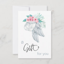 *~* Floral Bouquet Angel Wing Geschenkgutschein