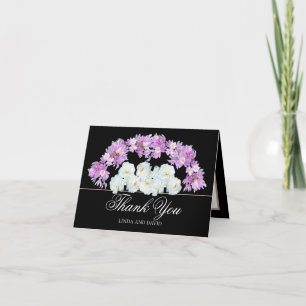 Floral Bouquet Botanische Blume Hochzeit Vielen Da Dankeskarte