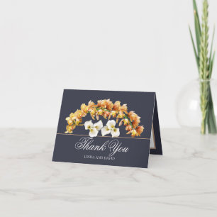Floral Bouquet Botanische Blume Hochzeit Vielen Da Dankeskarte