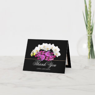 Floral Bouquet Botanische Blume Hochzeit Vielen Da Dankeskarte
