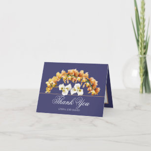Floral Bouquet Botanische Blume Hochzeit Vielen Da Dankeskarte