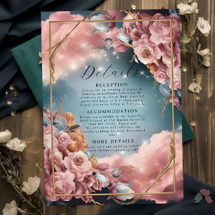 Floral Bouquet Fine Selection Luxury Wedding Begleitkarte