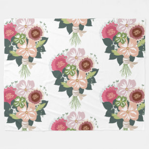 Floral Bouquet Fleecedecke