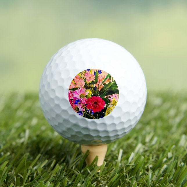 Floral Bouquet Golf Balls Golfball (Insitu T-Shirt)