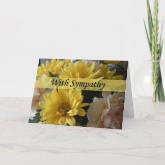Floral Bouquet Grosser Schriftart Sympathie Karte