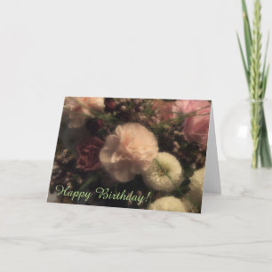 Floral Bouquet Happy Birthday Card Karte