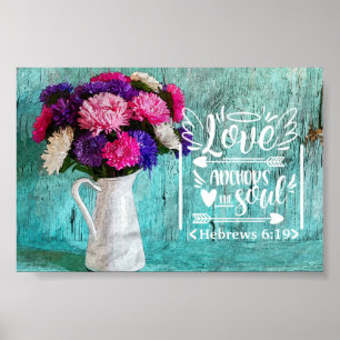 Floral Bouquet Liebe Anker Das Soul Poster