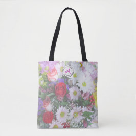 Floral Bouquet Pastell Design Tote Bag Tasche