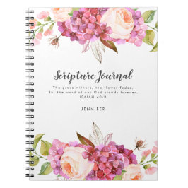 Floral Bouquet Personalisiert Scripting Journal Notizblock