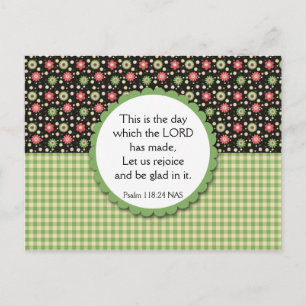 Floral Bouquet Sorte Postcard Bibel Verse Postkarte