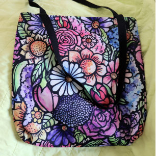 Floral Bouquet Spring Blume Tasche