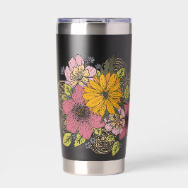 Floral Bouquet Tall Tumbler Thermobecher