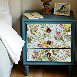 Floral Bouquet Vintage Rose Wallpaper Decoupage Seidenpapier