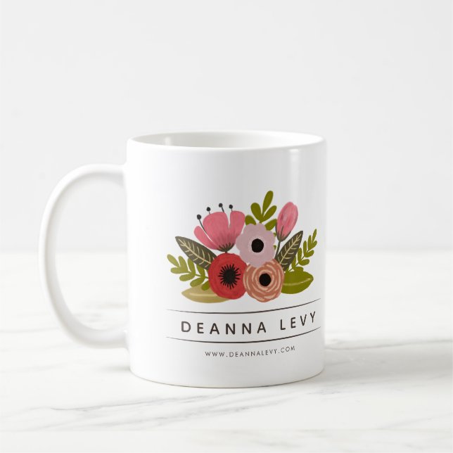 Floral Bouquet Werbegeschenkartikel Kaffeetasse (Links)