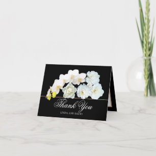 Floral Bouquet White Blume Hochzeit Vielen Dank Dankeskarte
