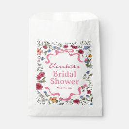 Floral Bow Sie bindet das Brautparty des Knotens Geschenktütchen