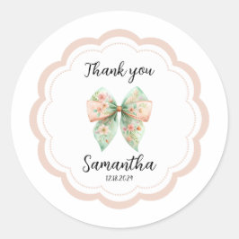 Floral Bow Vielen Dank Sticker