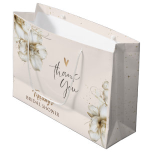 Floral Brautparty Danke Tasche Große Geschenktüte