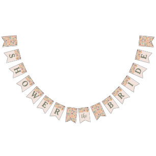 Floral Brautparty Flag Banner