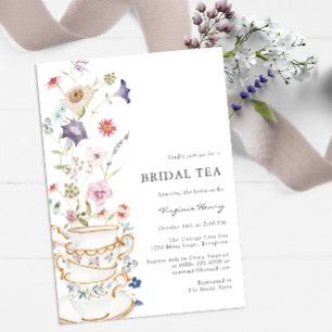 Floral Bridal Tea Einladung