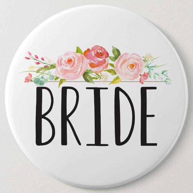 Floral | Bride Button (Vorderseite)