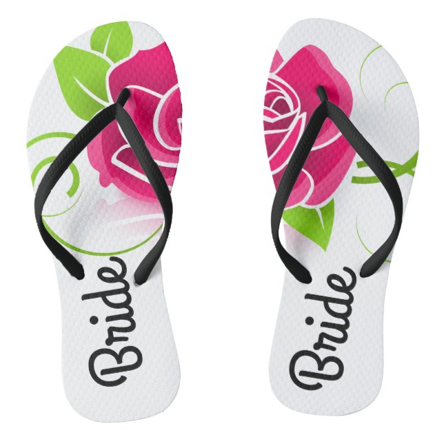 Floral Bride Flip Flops (Fußbett)