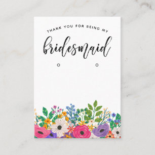 Floral Bridesmaid Vielen Dank für Ihr Interesse an Visitenkarte
