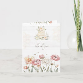 Floral Brie to Bee Brautparty Vielen Dank Karten