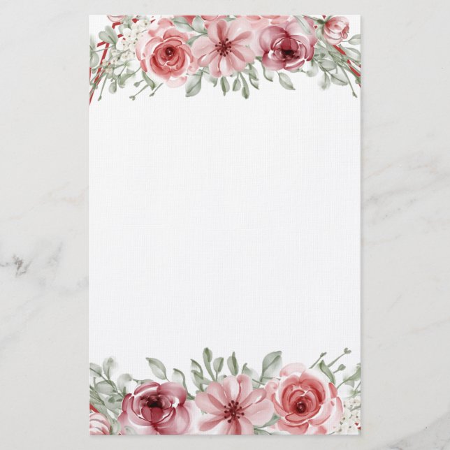 floral briefpapier (Vorderseite)
