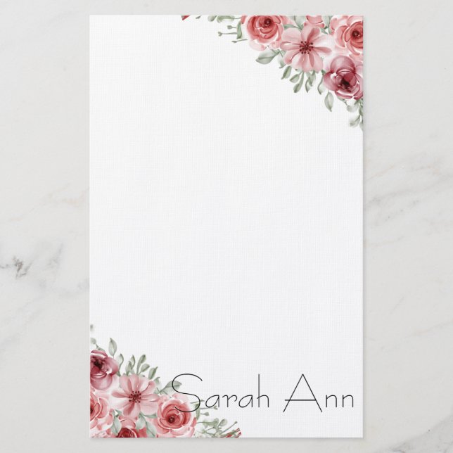 floral briefpapier (Vorderseite)