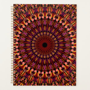 Floral Brown Mandala Design-48566 Planer