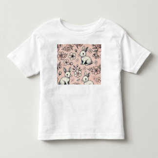 Floral Bunny Doodle T - Shirt | Niedliche und gemü