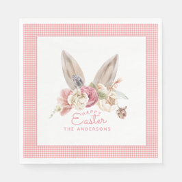 Floral Bunny Osterst Serviette