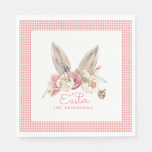 Floral Bunny Osterst Serviette