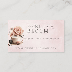 Floral Business Card für Bäckereien/Coffee Shops Visitenkarte