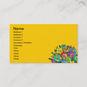 Floral Business Card Visitenkarte