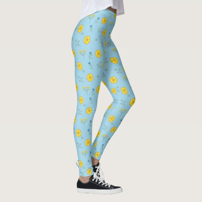Floral Buttercups Leggings (Rechts)