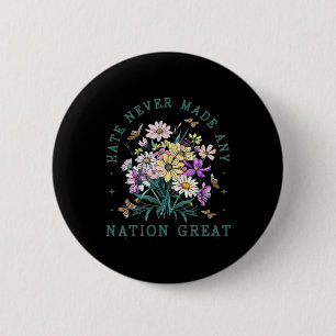 Floral Butterfells Anti Trump Demokratischer Präsi Button