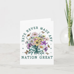 Floral Butterfells Anti Trump Demokratischer Präsi Karte