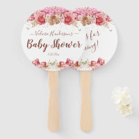 Floral Butterfliegen Pink Baby Dusche